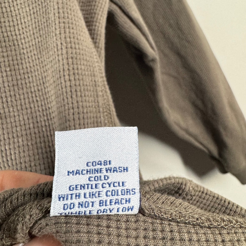 Princess Cruises Mens XXL Canada New England Thermal Waffle Knit Shirt Brown - Picture 5 of 16